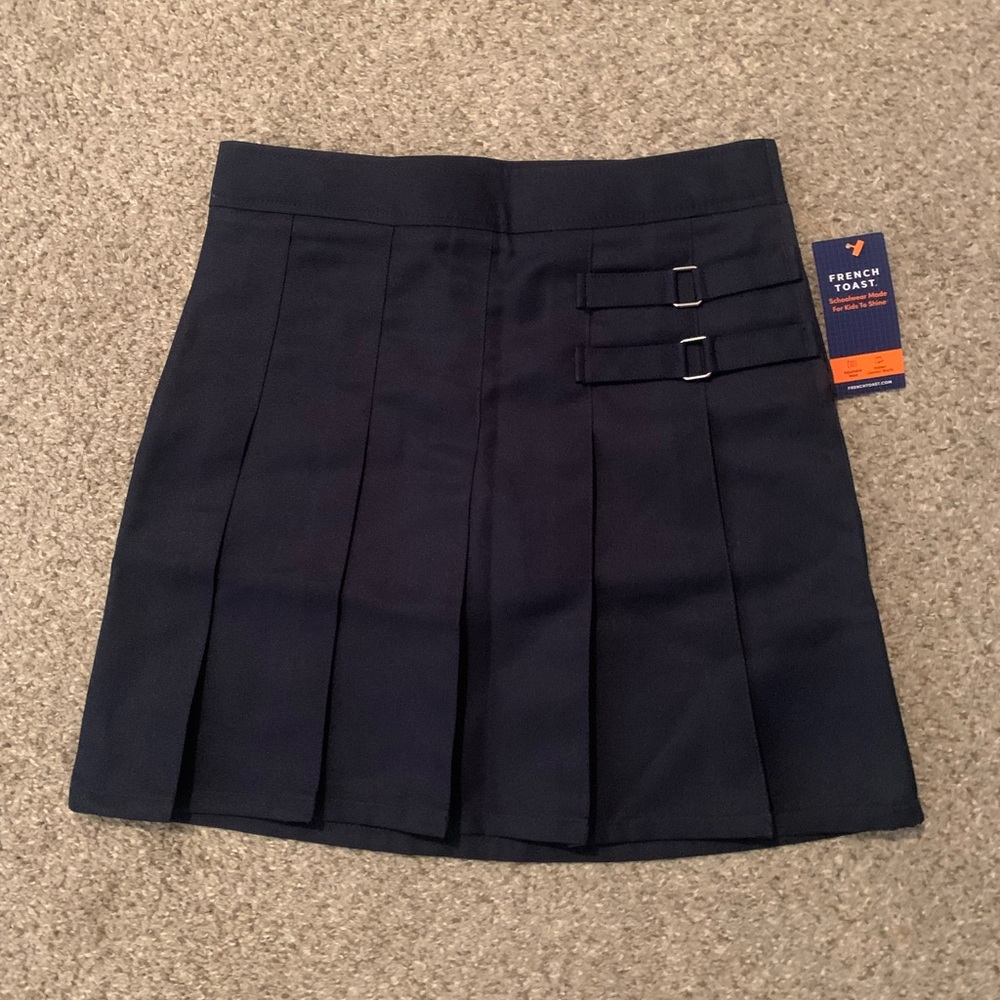 French Toast Girls Navy Uniform Pleated Skort Size 10